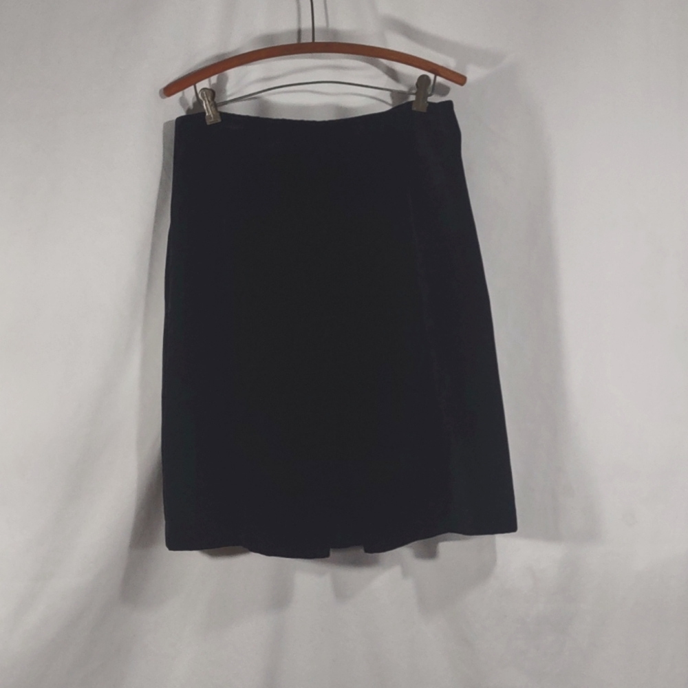 Nicole Miller Black Velvet Skirt